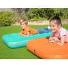 MATERASSO AD ARIA GONFIABILE FLOCCATO PER BAMBINI 158 X 89 X 18CM 2 COLORI 67918