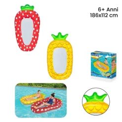 MATERASSO CANOTTO LOUNGE SWEET SUMMER ANANAS 186X112CM / FRAGOLA 178X103CM 43644