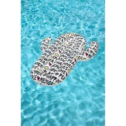 MATERASSO GONFIABILE GALLEGGIANTE FORMA CACTUS CON CITAZIONI ESTATE 185X155CM 016169