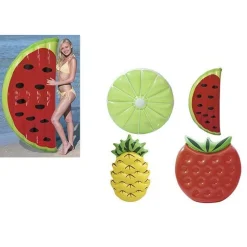 MATERASSO GONFIABILE MARE DESIGN FRUTTA ASSORTITA ANANAS FRAGOLA ANGURIA LIME 016127