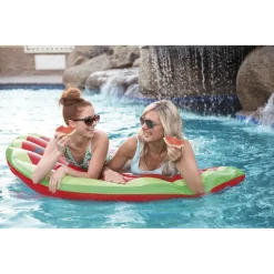 MATERASSO GONFIABILE MARE DESIGN FRUTTA ASSORTITA ANANAS FRAGOLA ANGURIA LIME 016127