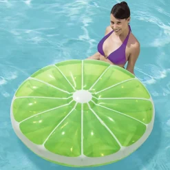 MATERASSO GONFIABILE MARE DESIGN FRUTTA ASSORTITA ANANAS FRAGOLA ANGURIA LIME 016127