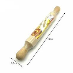 MATTARELLO IN LEGNO STENDE PASTA DOLCI UTENSILE CUCINA LUNGHEZZA 42 CM