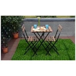 MATTONELLA IN ERBA SINTETICA REALISTICA PER GIARDINO 60 X 40 CM EFFETTO PRATO