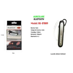 MAXTECH AU-BT009 AURICOLARE BLUETOOTH 4.2 UNIVERSALE CUFFIA PER SMARTPHONE ALTA PRESTAZIONE