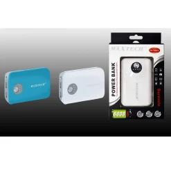 MAXTECH POWER BANK BATTERIA 8000MAH RICARICA SMARTPHONE IPOD MP3 MP4 2USB PA-TM002