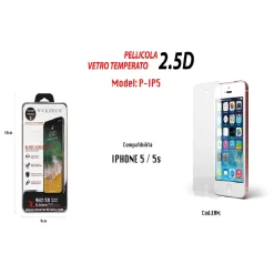 MAXTECK PELLICOLA PROTETTIVA PER IPHONE 5/5S IN VETRO TEMPERATO ULTRA RESISTENTE P-IP5