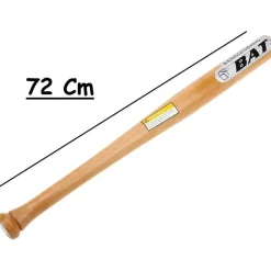 MAZZA DA BASEBALL IN LEGNO LEGGERA E RESISTENTE 72CM SOFTBALL SPORT E AUTODIFESA