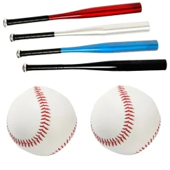 MAZZA DA BASEBALL SOFTBALL ALLUMINIO 76CM 30" MAZZE SPORT + 2 PALLINE OMAGGIO