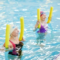 MEGA TUBO GALLEGGIANTE PISCINA Ø10X100CM GIALLO ESERCIZI GIOCHI IN ACQUA 065241G