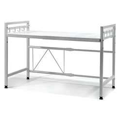 MENSOLA ALLUNGAILE DA 40-65CM SALVASPAZIO CON 8 GANCI PER APPENDERE UTENSILI ARREDO CASA