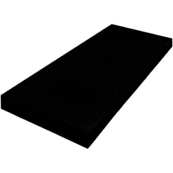 MENSOLA DA PARETE IN LEGNO MDF 80X23,5X3,8CM PENSILE SCAFFALE A MURO STAFFE NERO