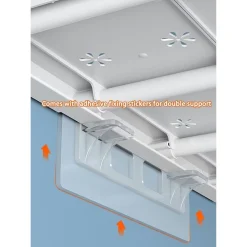 MENSOLA SCAFFALE ESPANDIBILE PER ARMADIO CUCINA BAGNO LARGHEZZA 24CM REGOLABILE 48-80CM