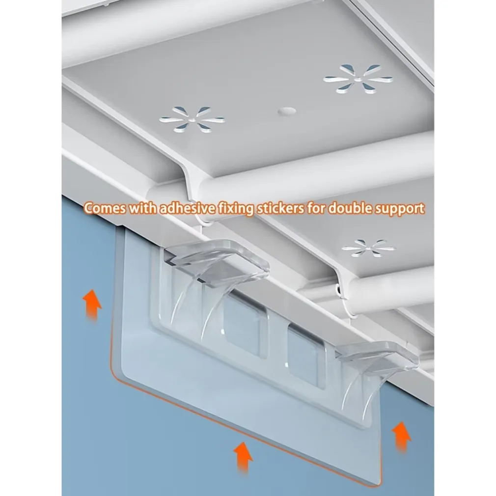 MENSOLA SCAFFALE ESPANDIBILE PER ARMADIO CUCINA BAGNO LARGHEZZA 24CM REGOLABILE 48-80CM