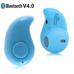 MICRO AURICOLARE S530 BLUETOOTH MICROFONO CUFFIE MONO MINI PICCOLO AZZURRO