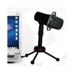 MICROFONO A CONDENSATORE PER TRASMISSIONE REGISTRAZIONE VOCALE CONFERENZE PC Y10