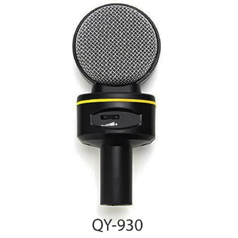 MICROFONO A CONDENSATORE DA TAVOLO AUDIO QY-930 CON SUPPORTO TREPPIEDE PC LAPTOP