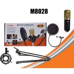 MICROFONO A CONDENSATORE PROFESSIONALE REGISTRAZIONE VOCALE ANDROID IOS TABLET M8028