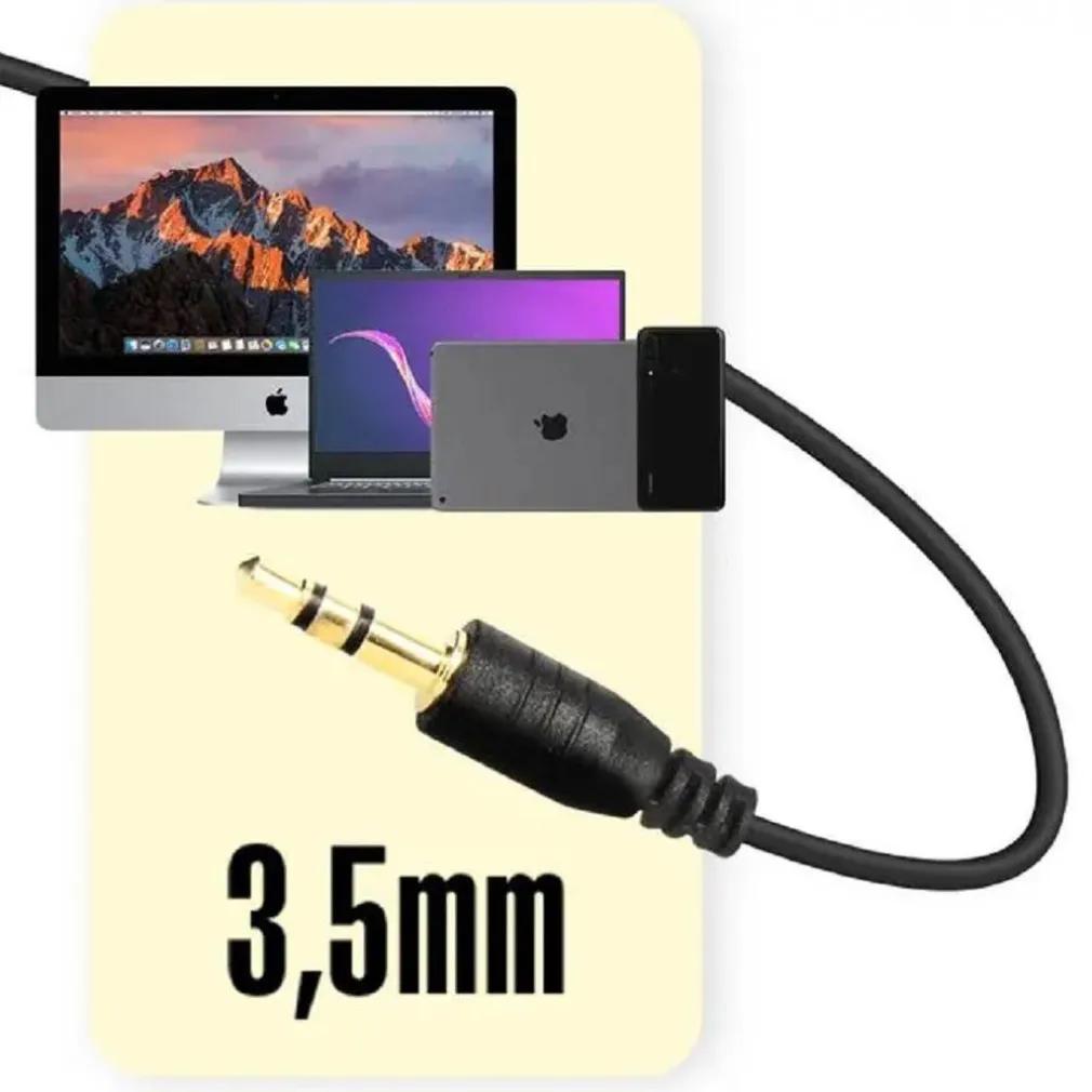 MICROFONO DA TAVOLO REGOLABILE JACK 3,5MM PER PC NOTEBOOK M580 OMNIDIREZIONALE