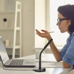 MICROFONO DA TAVOLO REGOLABILE CON USB PER PC NOTEBOOK U780 SUONO OMNIDIREZIONALE