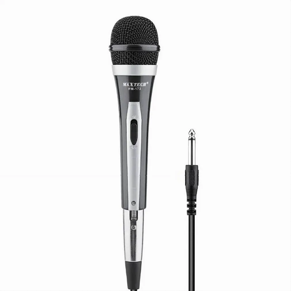 MICROFONO DINAMICO CABLATO CON CAVO JACK 6.5MM TASTO ON-OFF XLR 2MT FM-787 MIC-14