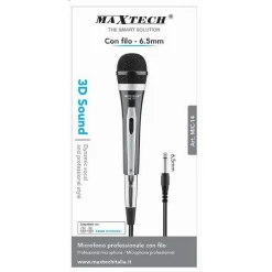 MICROFONO DINAMICO CABLATO CON CAVO JACK 6.5MM TASTO ON-OFF XLR 2MT FM-787 MIC-14