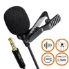 MICROFONO LAVALIER CON CLIP COLLETTO BAVERO 360° SMARTPHONE JACK DA 3,5MM M7779