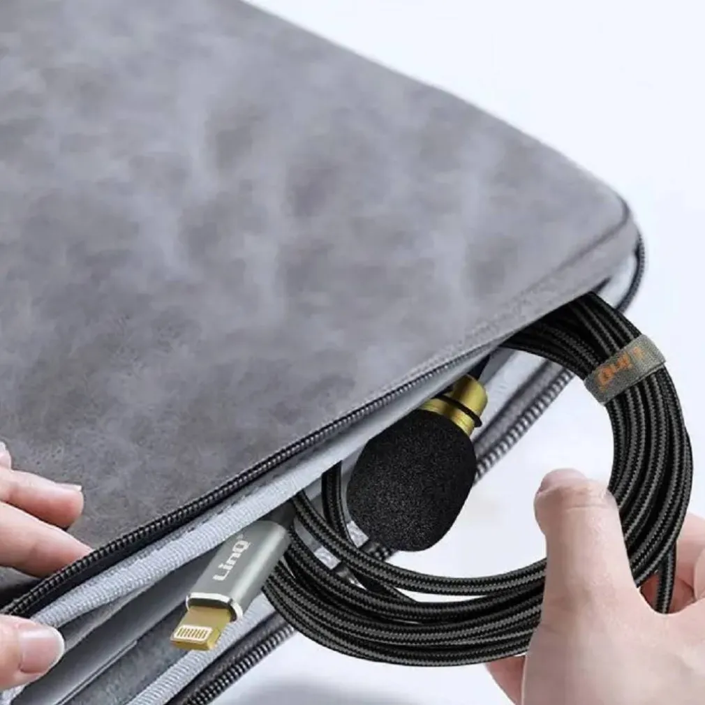 MICROFONO LAVALIER LIGHTNING SUONO OMNIDIREZIONALE A 360° CAVO 2 METRI LT3542M