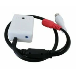 MICROFONO PER TELECAMERA DVR VIDEOSORVEGLIANZA LUNGHEZZA 25 CM 12V AUDIO MIC-11