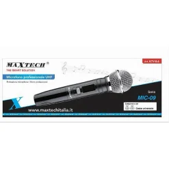 MICROFONO PROFESSIONALE UHF CON RICEVITORE WIRELESS KARAOKE CONFERENZE KTV-8.6