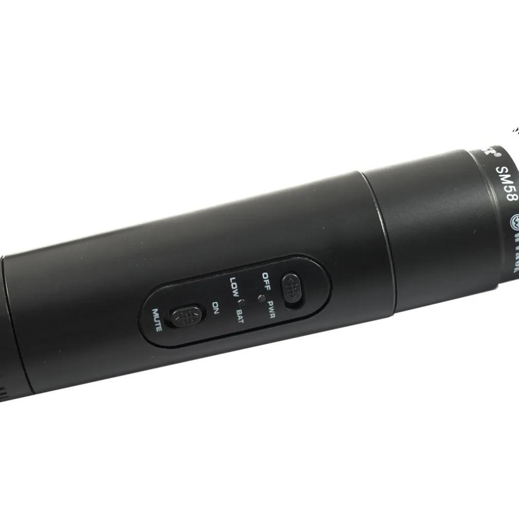 MICROFONO WIRELESS SENZA FILI CON CENTRALINA RICEVITORE KARAOKE RIUNIONI SM-200