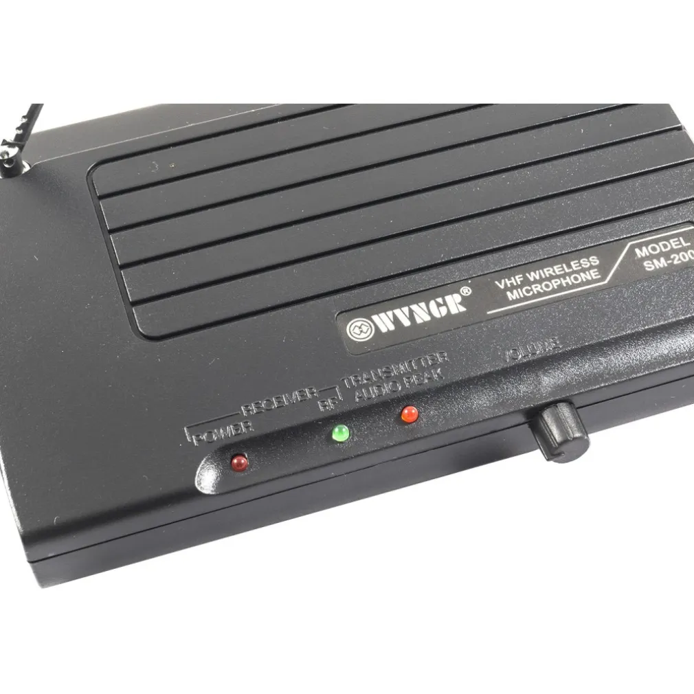 MICROFONO WIRELESS SENZA FILI CON CENTRALINA RICEVITORE KARAOKE RIUNIONI SM-200