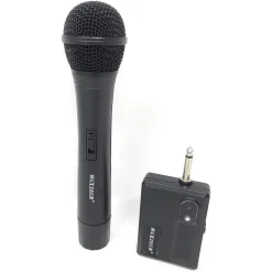 MICROFONO WIRELESS SENZA FILI PORTATILE RICEVITORE 2,4GHZ KARAOKE MIC-08 MAXTECH