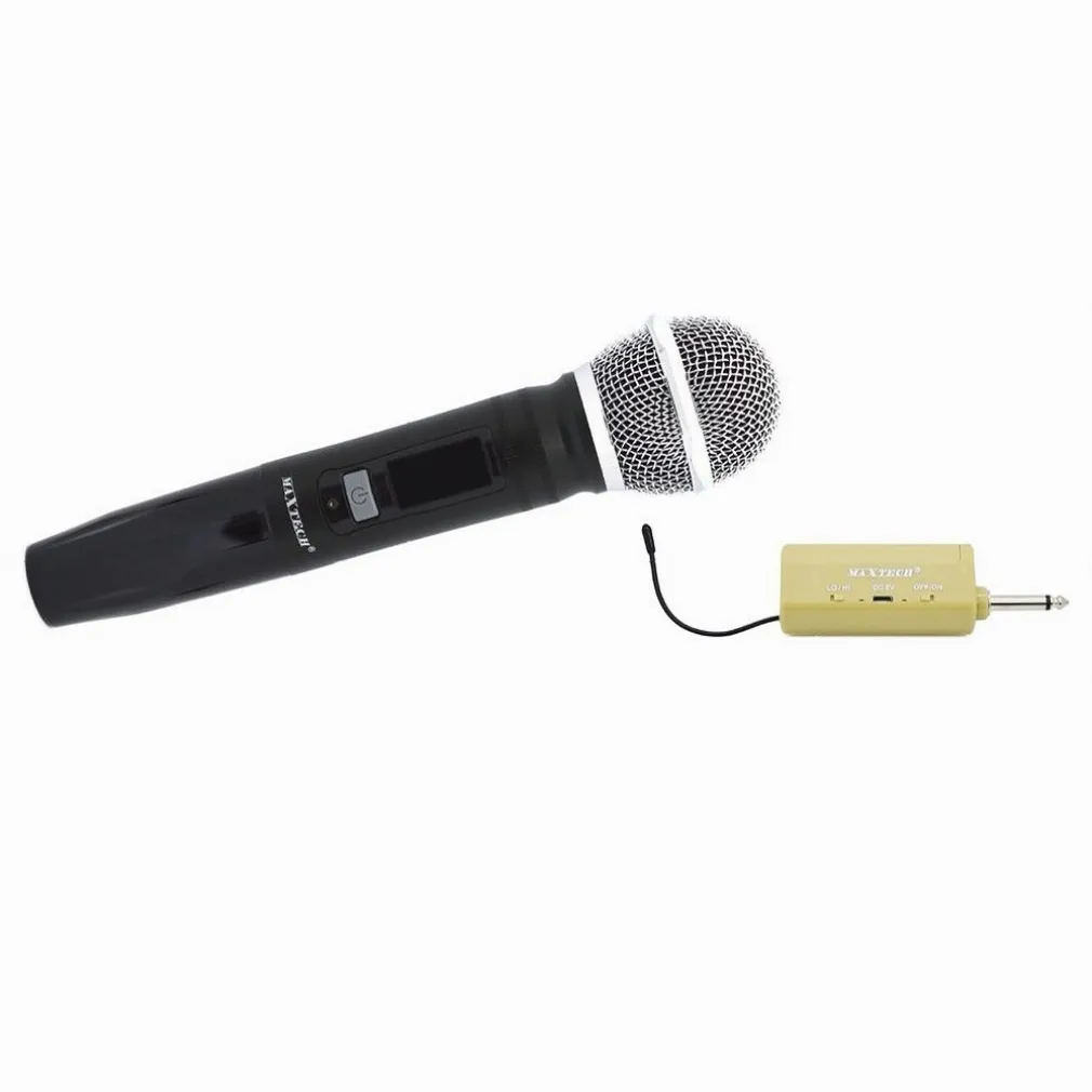 MICROFONO WIRELESS UHF FREQUENZA REGOLABILE CON RICEVITORE KARAOKE MIC09 KTV-8.6