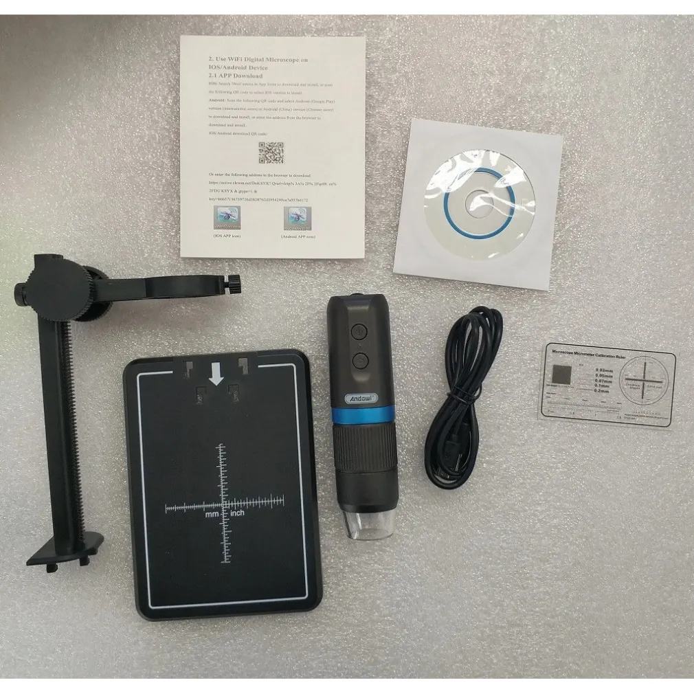 MICROSCOPIO DIGITALE Q-XW05 WI-FI USB 1080P RISOLUZIONE HD 50-1000X PORTATILE