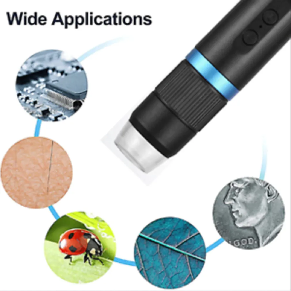 MICROSCOPIO DIGITALE Q-XW05 WI-FI USB 1080P RISOLUZIONE HD 50-1000X PORTATILE