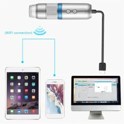 MICROSCOPIO DIGITALE Q-XW05 WI-FI USB 1080P RISOLUZIONE HD 50-1000X PORTATILE