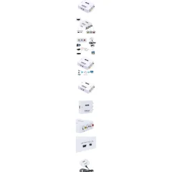 MINI ADATTATORE VIDEO DIGITALE HDMI A AV RCA CONVERTITORE DIGITALE ANALOGICO