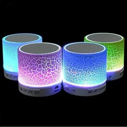 MINI ALTOPARLANTE BLUETOOTH CON LUCE LED USB BOMBONIERE REGALO PER ADULTI BAMBINI