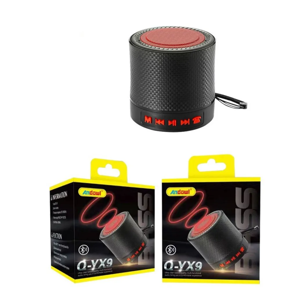 MINI ALTOPARLANTE WIRELESS RICARICABILE USB CON CONNESSIONE BLUETOOTH V5.0 Q-YX9