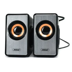 MINI ALTOPARLANTI PER COMPUTER 2.0 CABLATI CON POTENZA 3W JACK 3,5 MM/USB Q-YX16