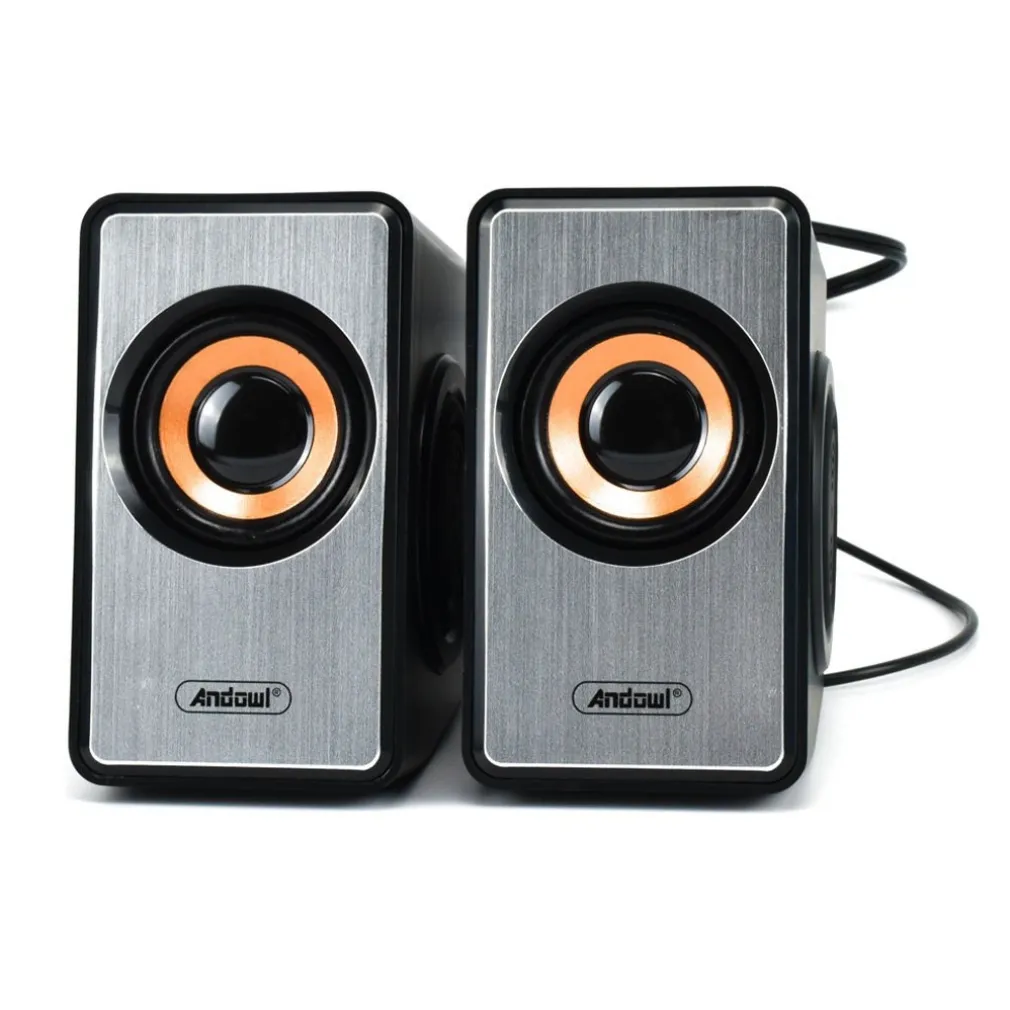 MINI ALTOPARLANTI PER COMPUTER 2.0 CABLATI CON POTENZA 3W JACK 3,5 MM/USB Q-YX16