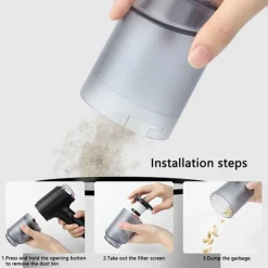 MINI ASPIRAPOLVERE SOFFIATORE PROFESSIONALE PORTATILE 4 IN 1 PER CASA AUTO RICARICA USB