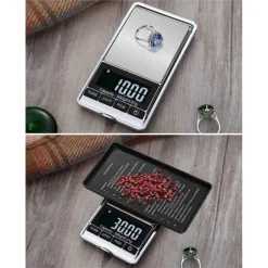 MINI BILANCIA TASCABILE DIGITALE 0,01 G 500 G DISPLAY LCD RETROILLUMINATO Q-D101