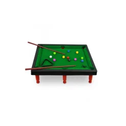 MINI BILIARDO GIOCATTOLO PER BAMBINI CON DUE STECCHE BIGLIE E ACCESSORI