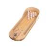 MINI BOOWLING GIOCO DA TAVOLO IN LEGNO PORTATILE PALLA METALLO GIOCATTOLI