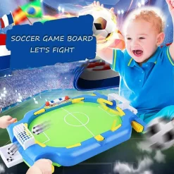 MINI CAMPO DA CALCIO BALILLA DA TAVOLO PALLINE GIOCO INTERATTIVO BAMBINI REGALI