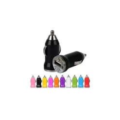 MINI CARICATORE CARICABATTERIA AUTO USB UNIVERSALE 1A SMARTPHONE ACCENDISIGARI