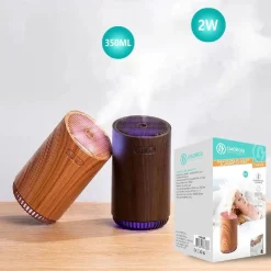 MINI DIFFUSORE AROMI UMIDIFICATORE ULTRASUONI 350ML USB AROMATERAPIA LED TX-8336