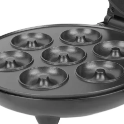 MINI DONUT MAKER 1000W ANTIADERENTE RISCALDAMENTO A DOPPIA FACCIA ELETTRICO 7 CIAMBELLE